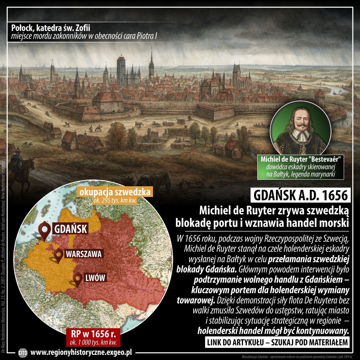 GDAŃSK A.D. 1656 | Michiel de Ruyter zrywa szwedzką blokadę portu i wznawia handel morski